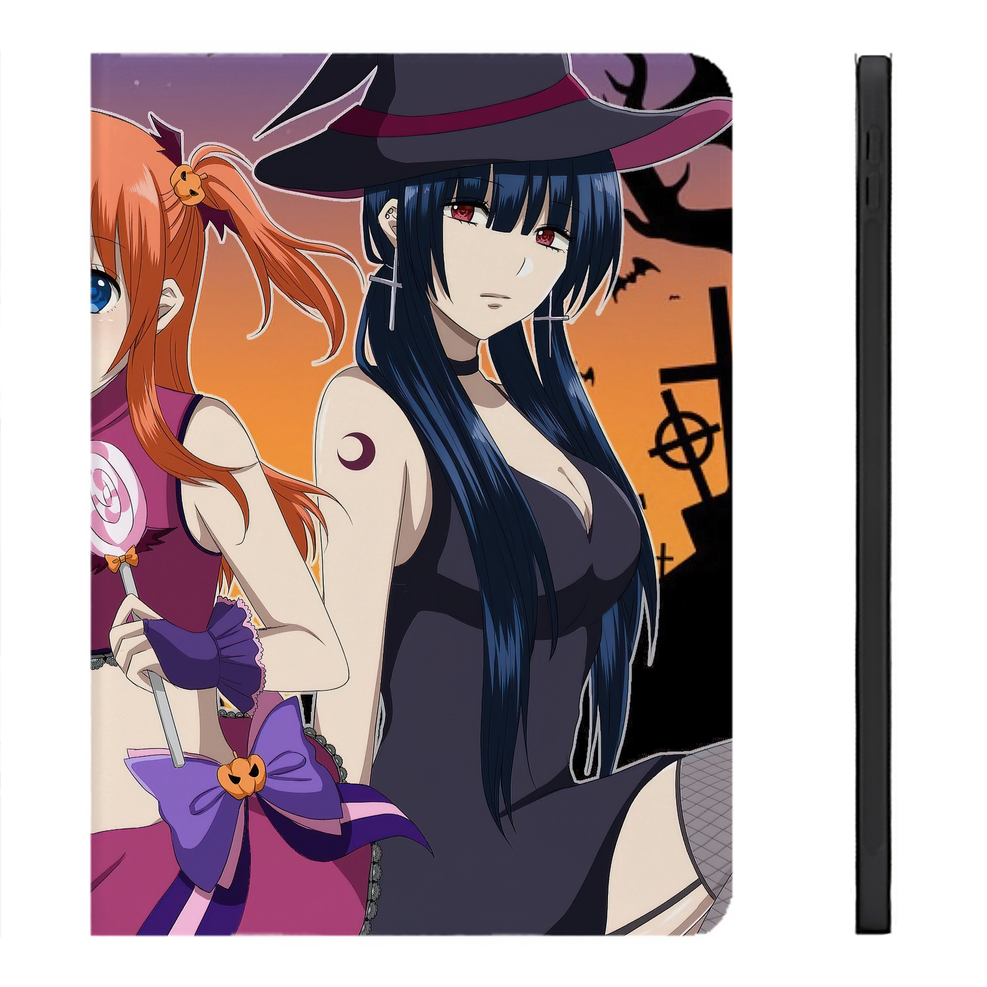 （画像用） ぎんたま 坂田銀時（さかたぎんとき） 神楽 志村新八（しむら しんぱち） GINTAMA Sakata Gintoki Kagura Shimura Shinpachi IPadケース ペンホルダー付き ブックスタイルデザイン
